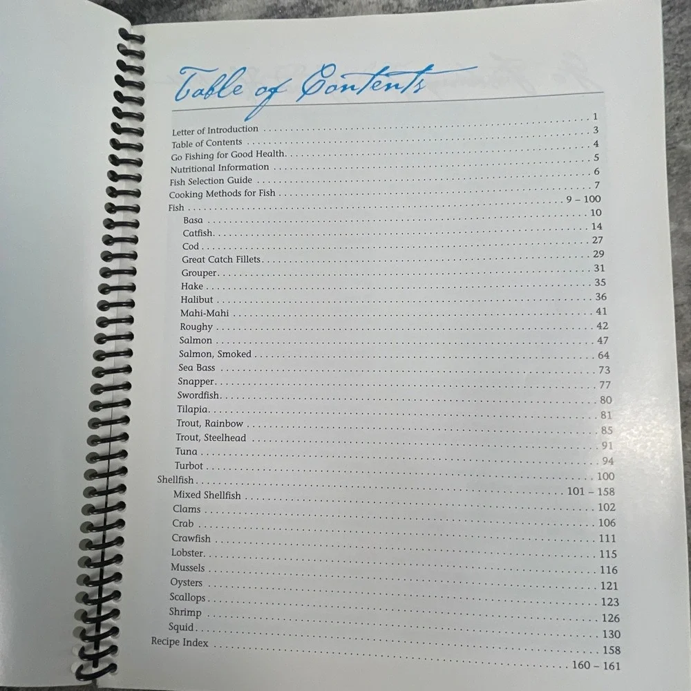 HEB Seafood Recipe Collection Cookbook Salmon Lobster Shrimp Crab Mahi